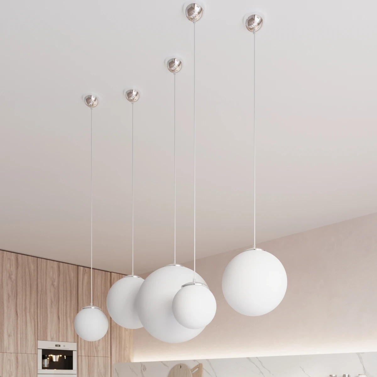 Lampa wisząca UGO 30 chrom - obrazek 3