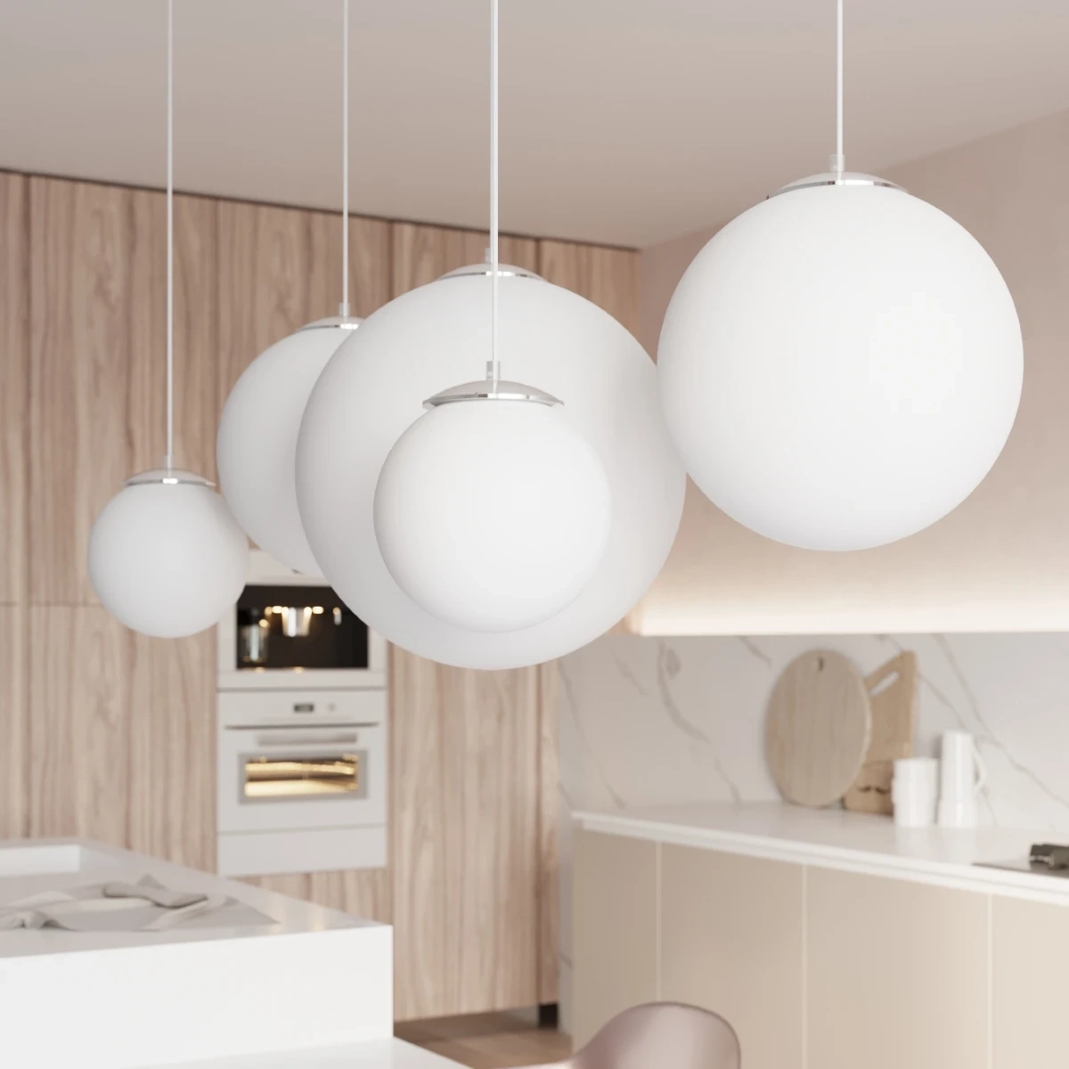 Lampa wisząca UGO 30 chrom - obrazek 5