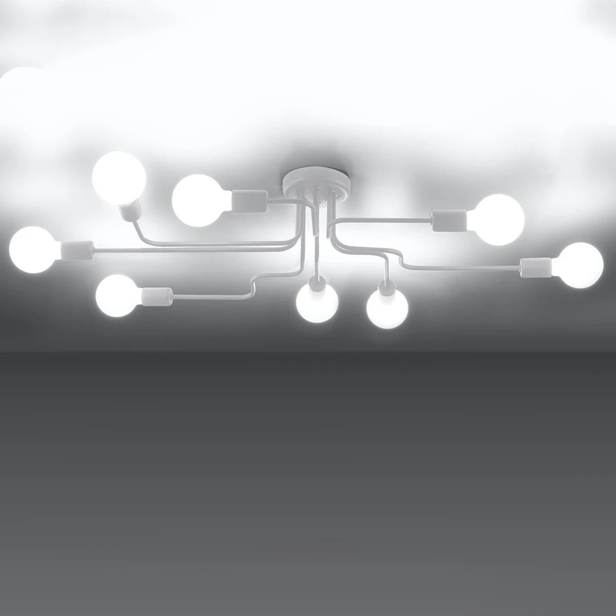 Żyrandol VECTOR 8 biały - obrazek 7