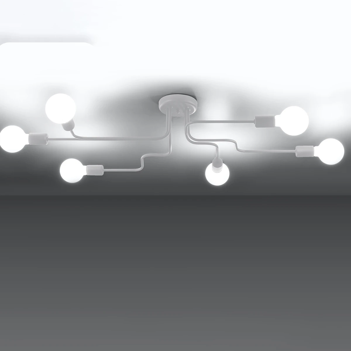 Żyrandol VECTOR 6 biały - obrazek 7