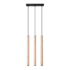 Lampa wisząca PASTELO 3L drewno