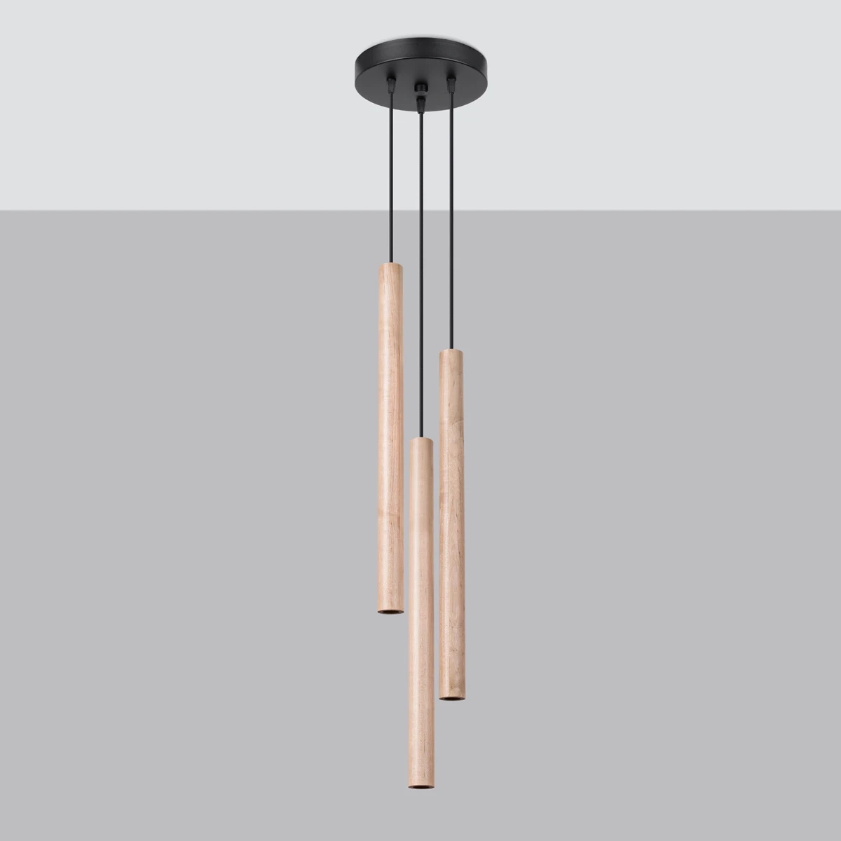 Lampa wisząca PASTELO 3P drewno - obrazek 6