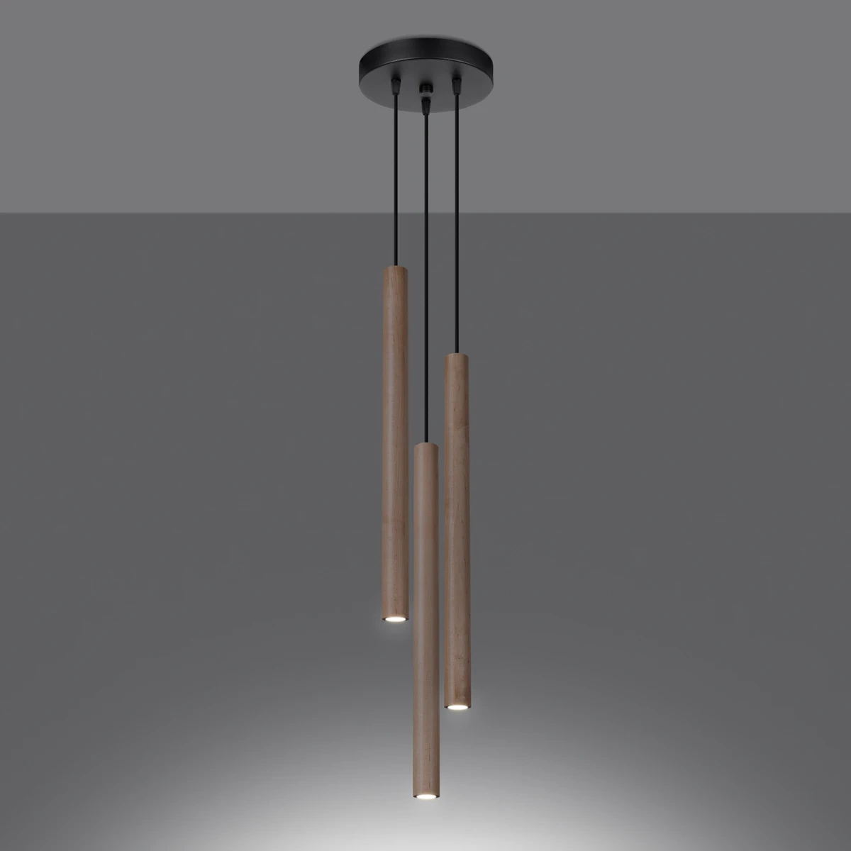 Lampa wisząca PASTELO 3P drewno - obrazek 7