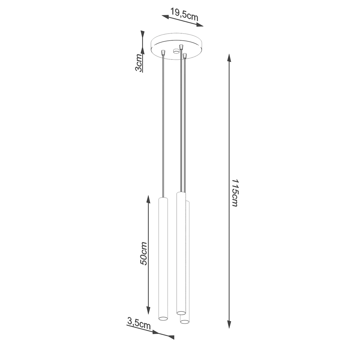 Lampa wisząca PASTELO 3P drewno - obrazek 9