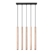 Lampa wisząca PASTELO 5L drewno
