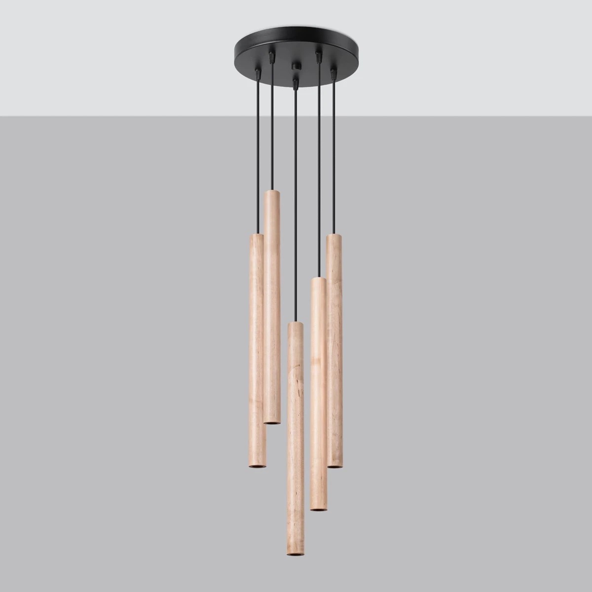 Lampa wisząca PASTELO 5P drewno - obrazek 6