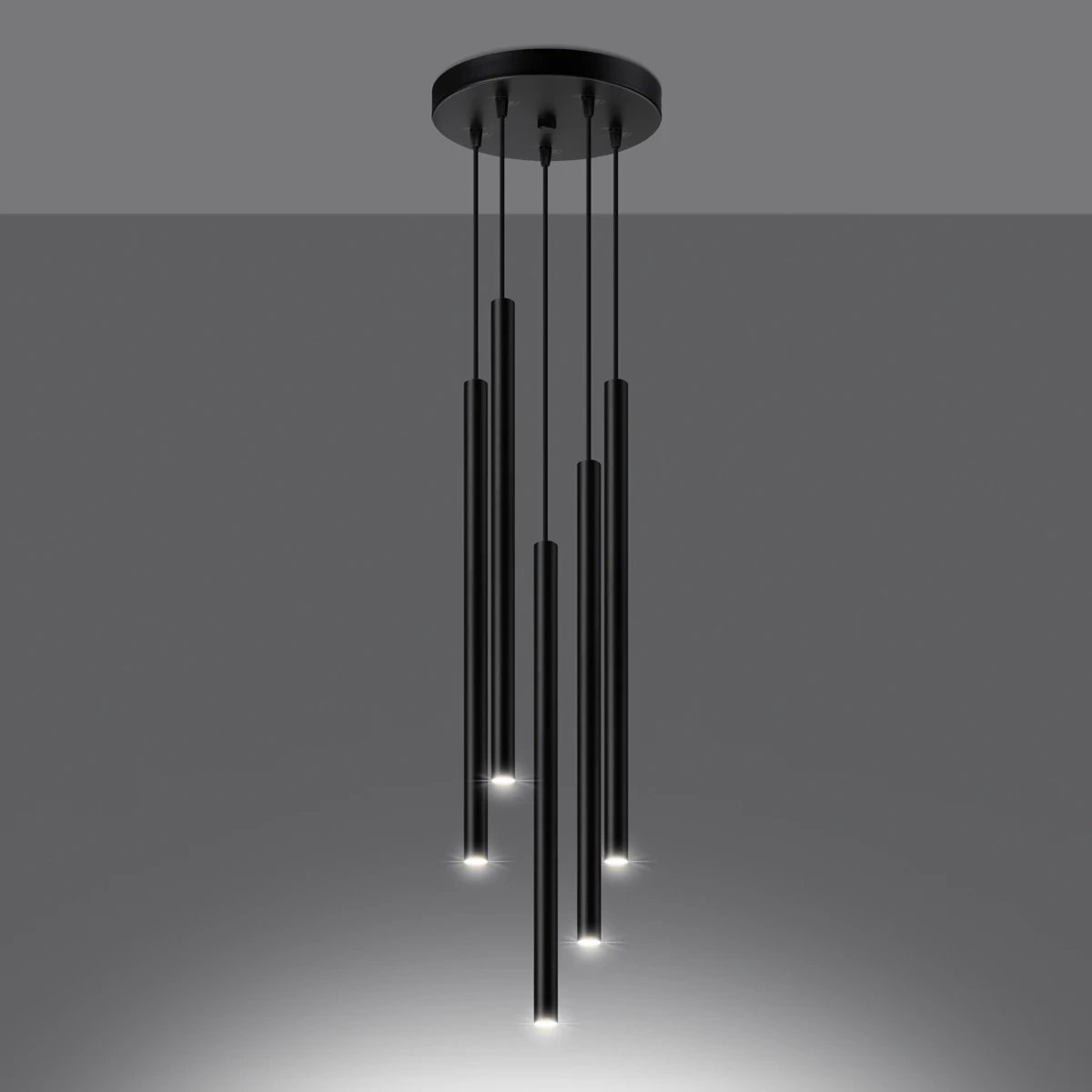 Lampa wisząca PASTELO 5P czarna - obrazek 7