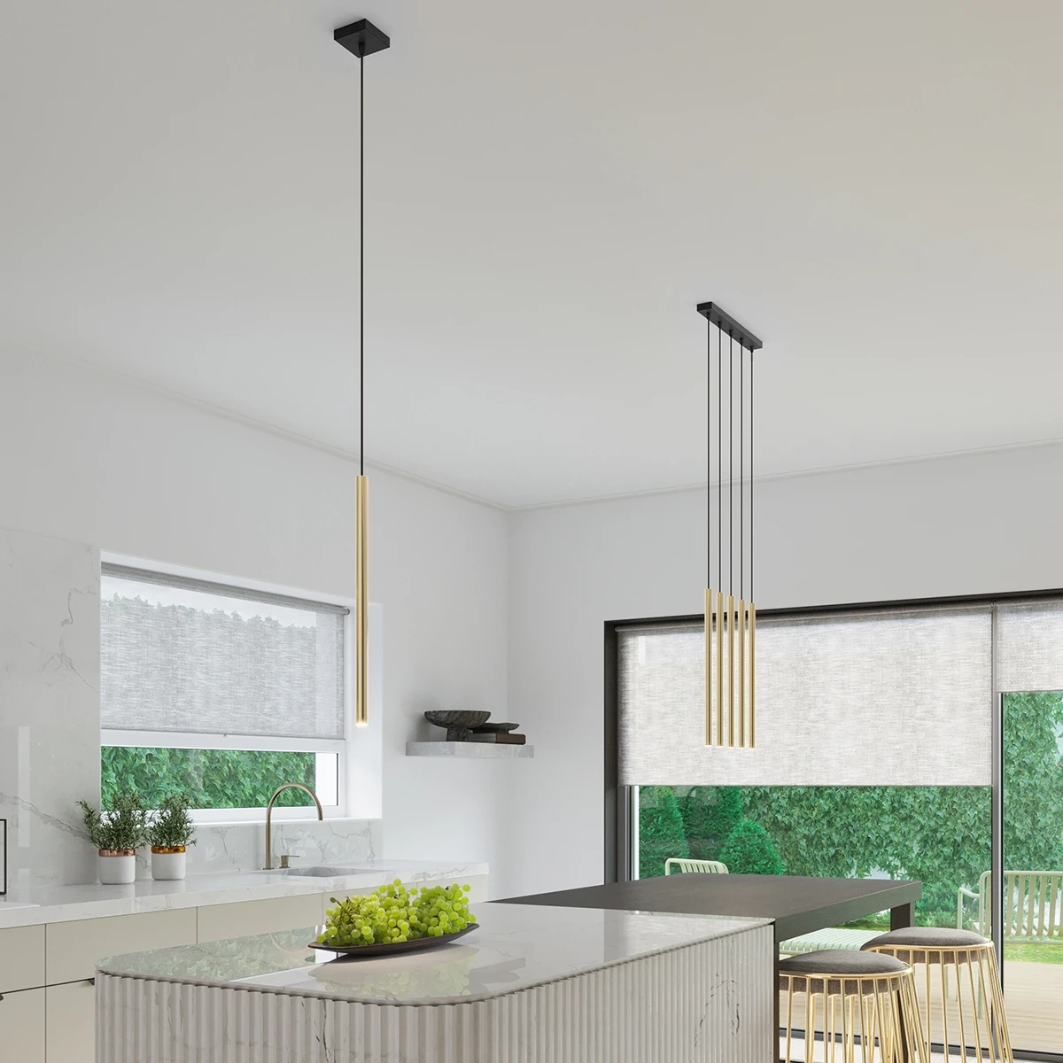 Lampa Wisząca PASTELO 1 złoty połysk - obrazek 5