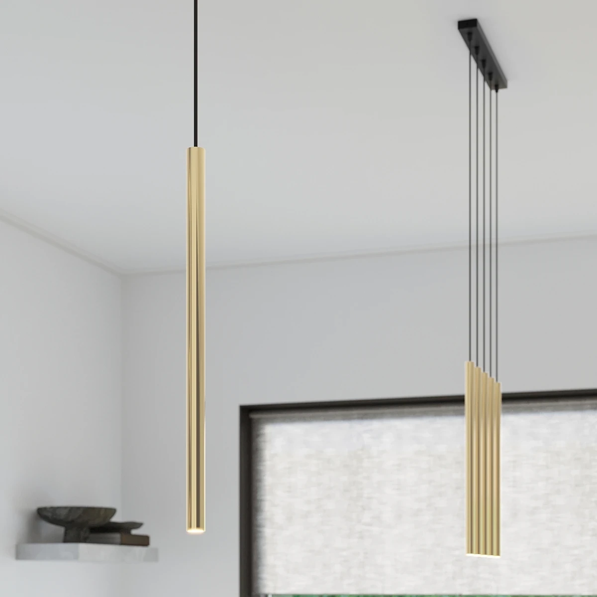 Lampa Wisząca PASTELO 3L złoty połysk - obrazek 3