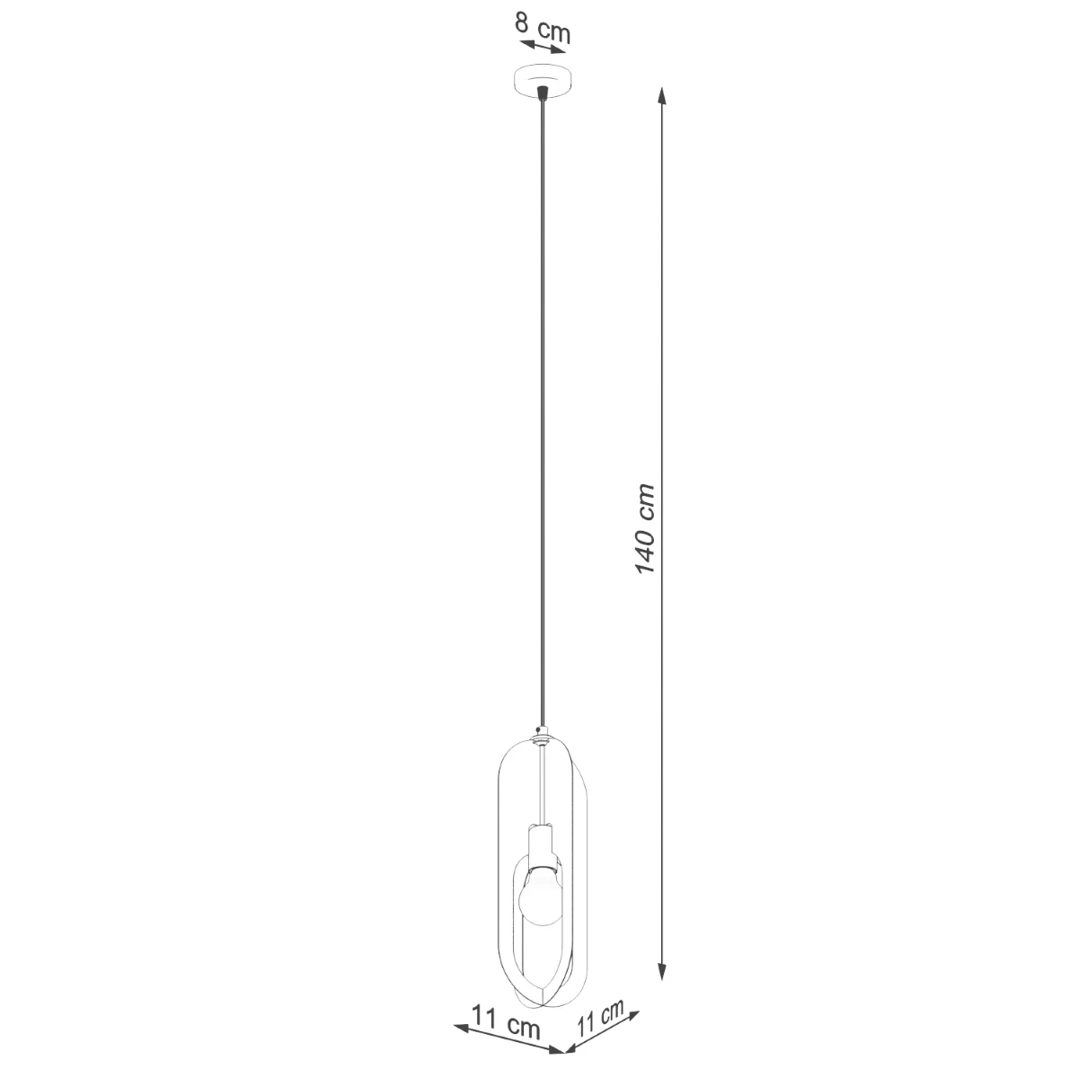 Lampa wisząca NICUS 1 biała - obrazek 14