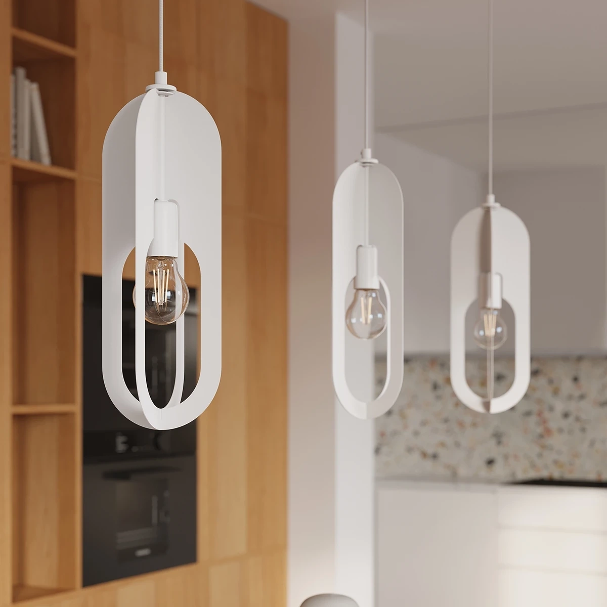 Lampa wisząca NICUS 3P biała - obrazek 5