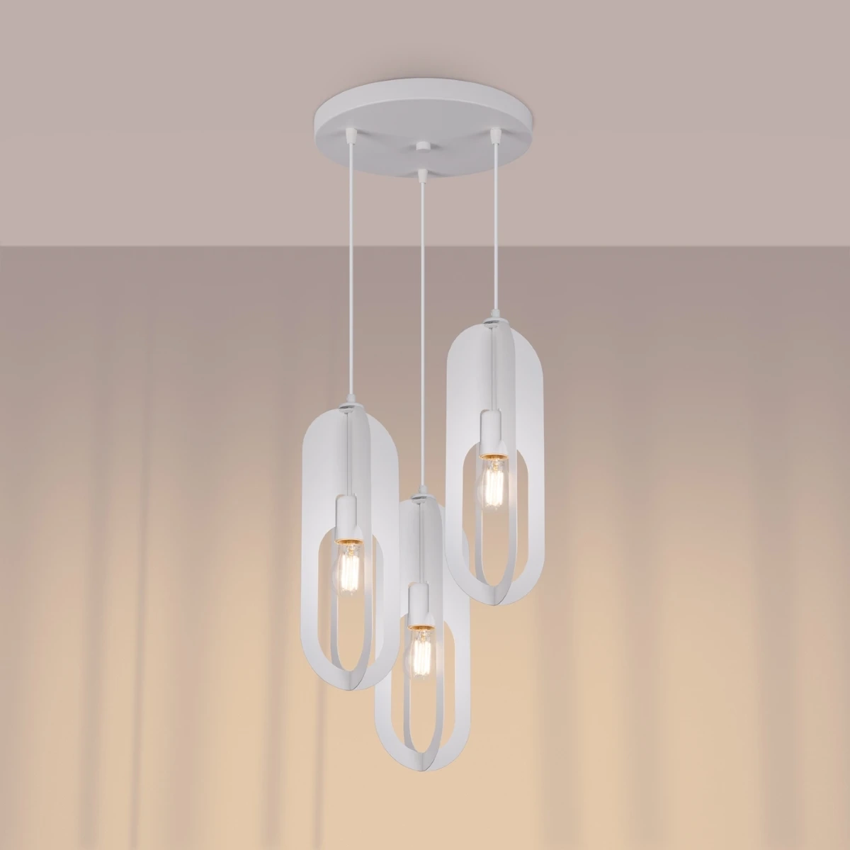 Lampa wisząca NICUS 3P biała - obrazek 7