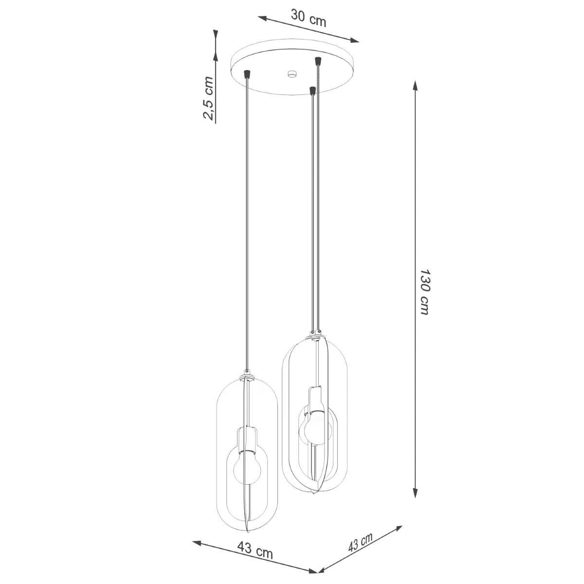 Lampa wisząca NICUS 3P biała - obrazek 14