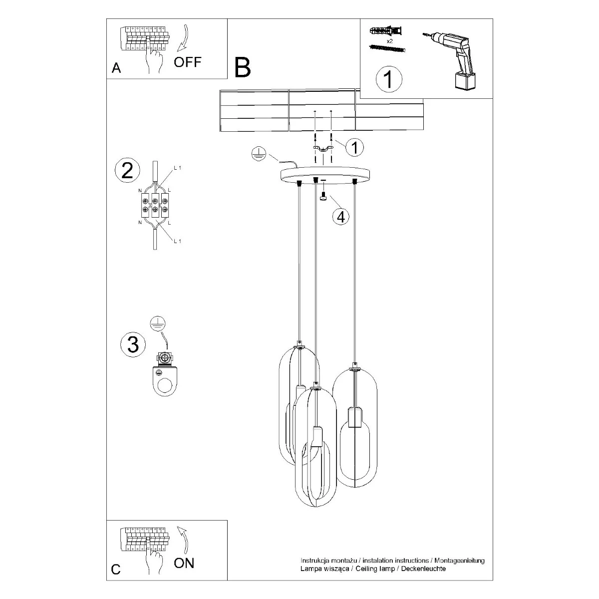 Lampa wisząca NICUS 3P biała - obrazek 15