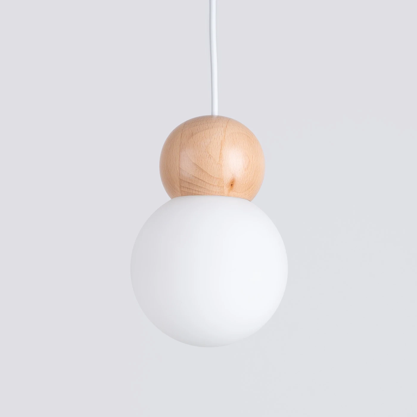 Lampa wisząca PEKKA 1 biała/naturalne drewno - obrazek 11
