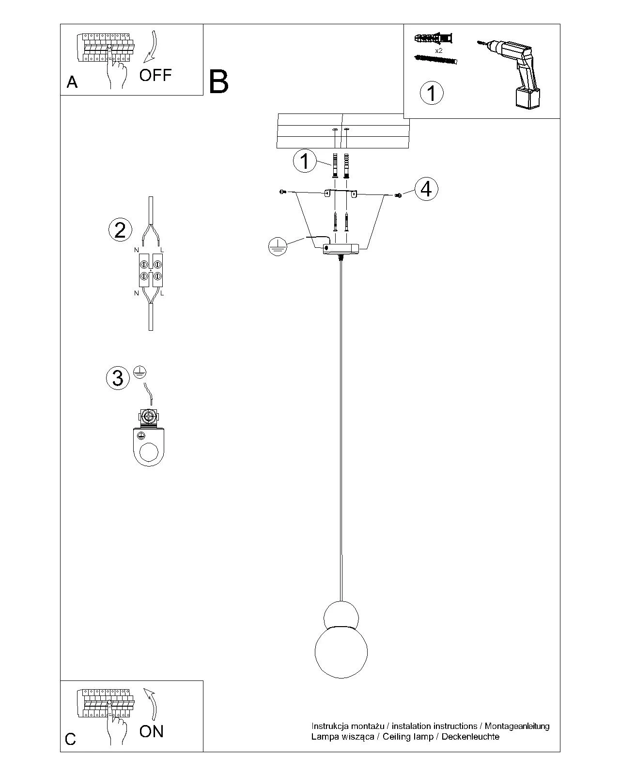 Lampa wisząca PEKKA 1 biała/naturalne drewno - obrazek 15
