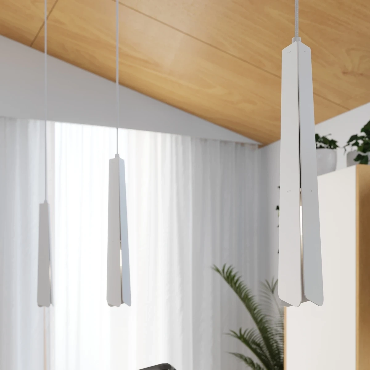 Lampa wisząca PRYSM 3P biała - obrazek 5