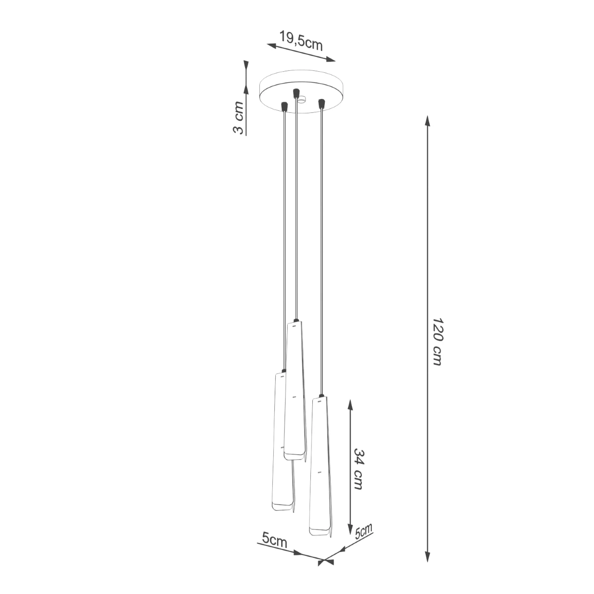 Lampa wisząca PRYSM 3P biała - obrazek 14
