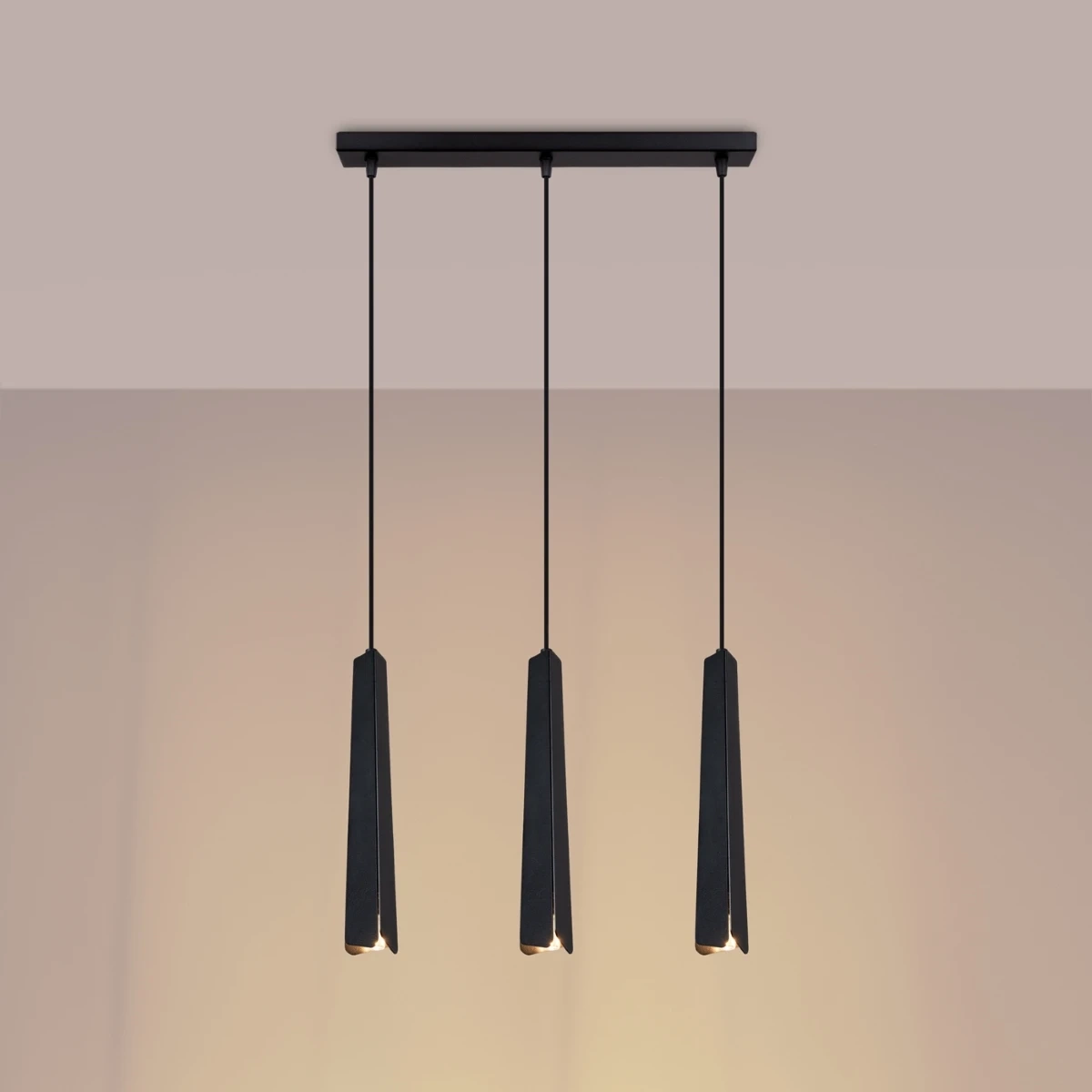 Lampa wisząca PRYSM 3L czarna - obrazek 7