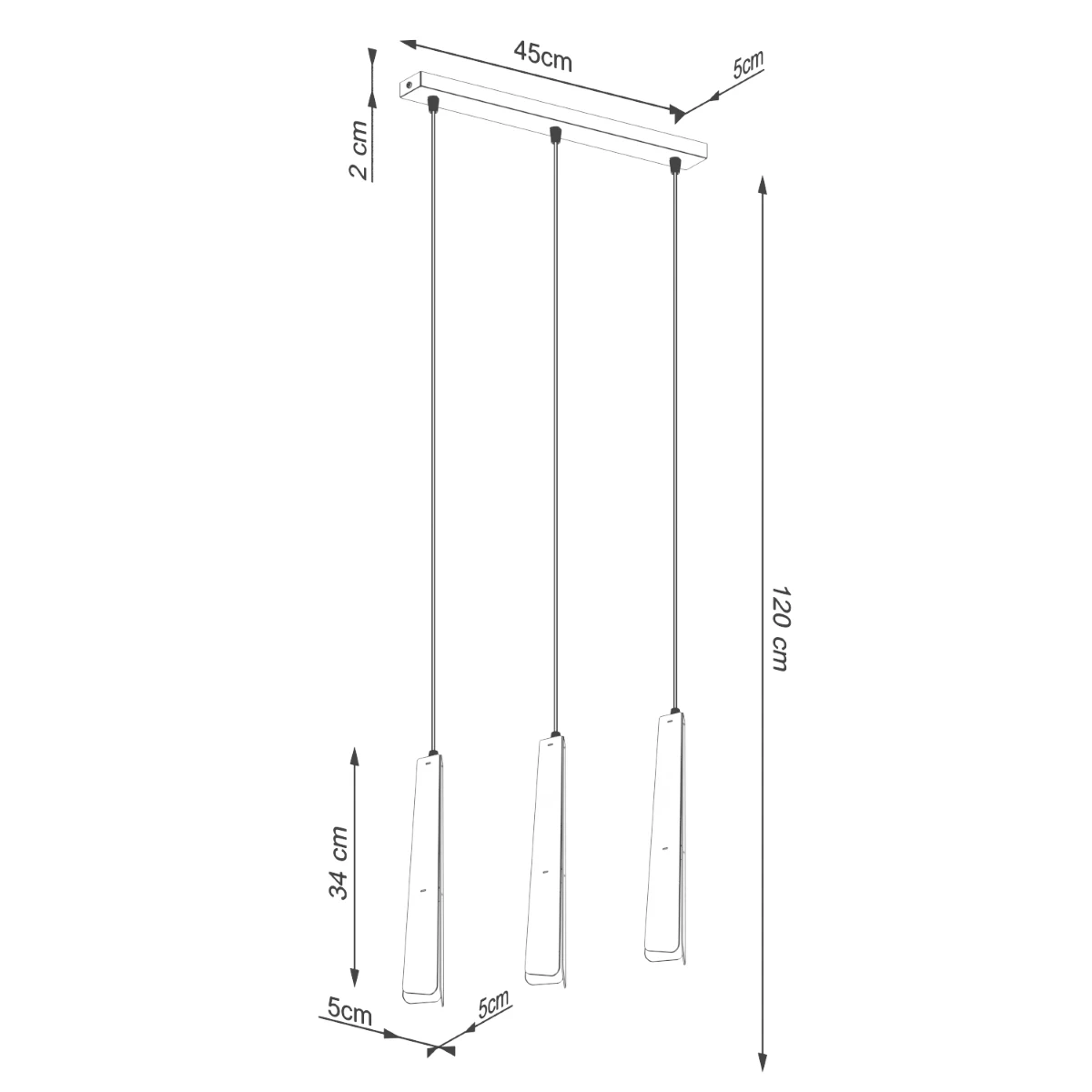 Lampa wisząca PRYSM 3L czarna - obrazek 14