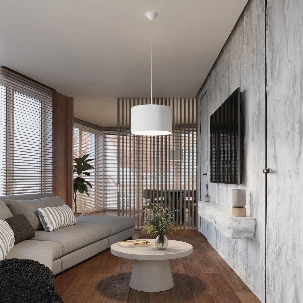 Lampa wisząca NOVA 30 biała - obrazek 3