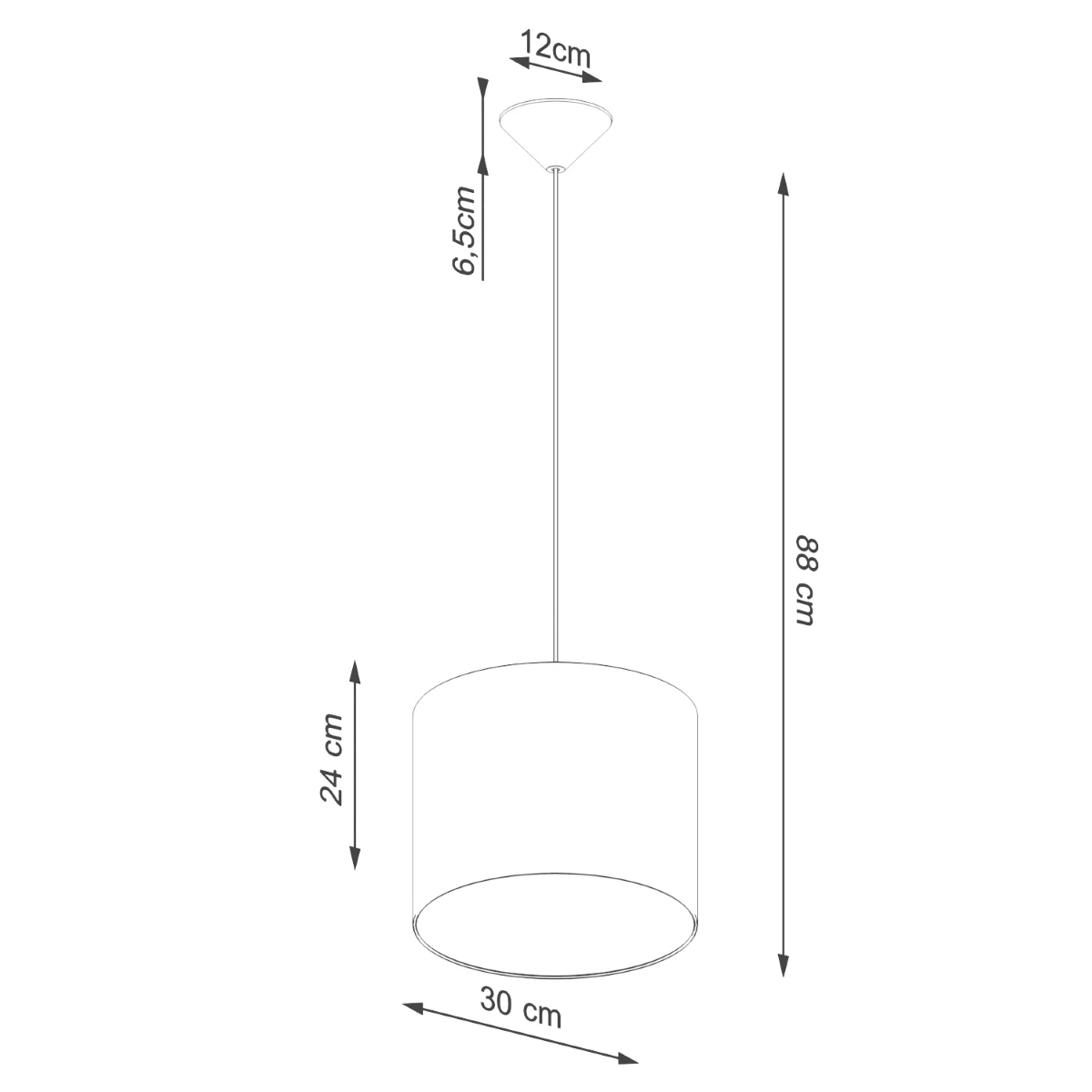 Lampa wisząca NOVA 30 czarna - obrazek 12