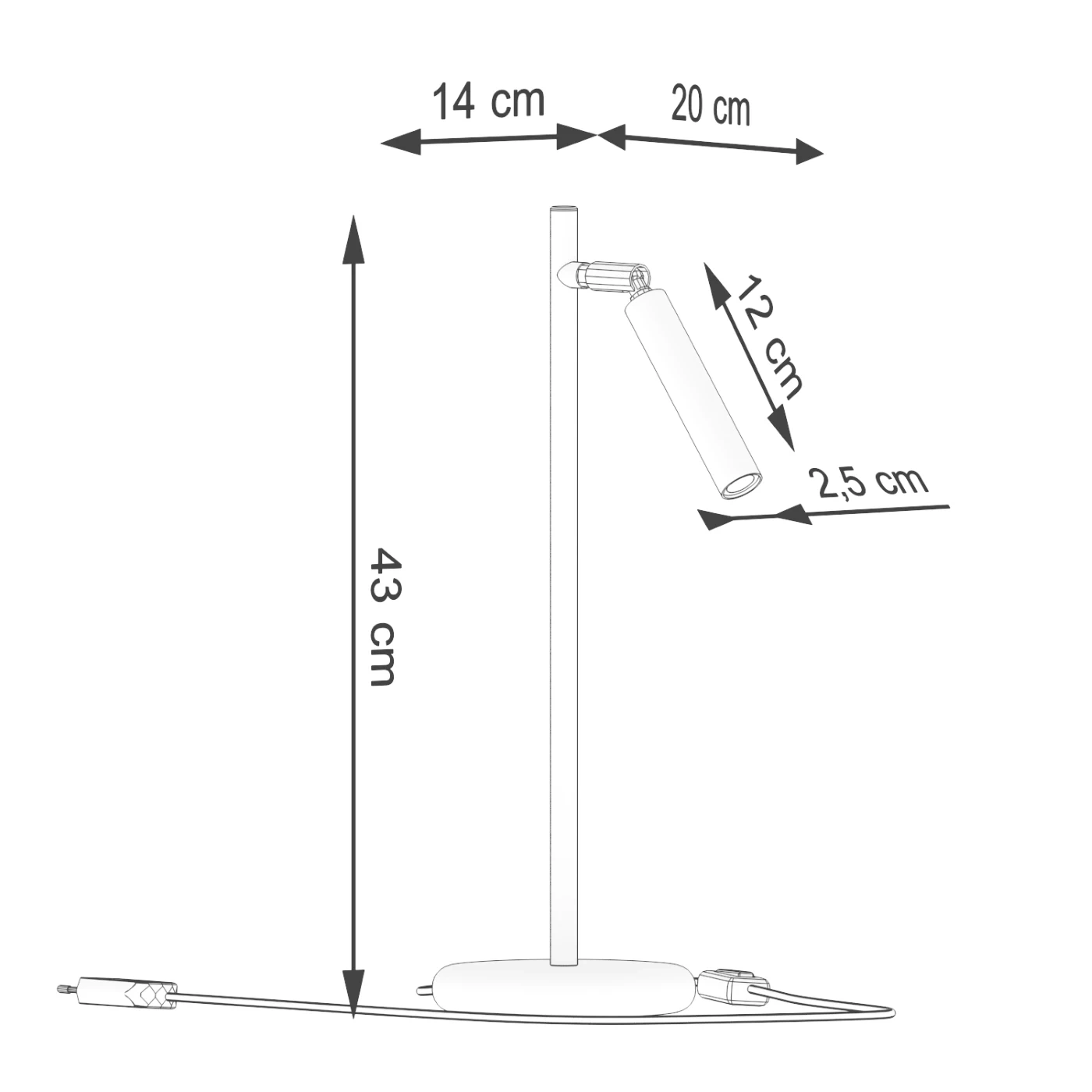 Lampa biurkowa PASTELO czarna - obrazek 11