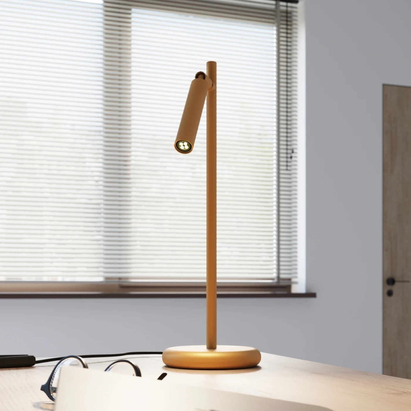 Lampa biurkowa PASTELO złota - obrazek 5
