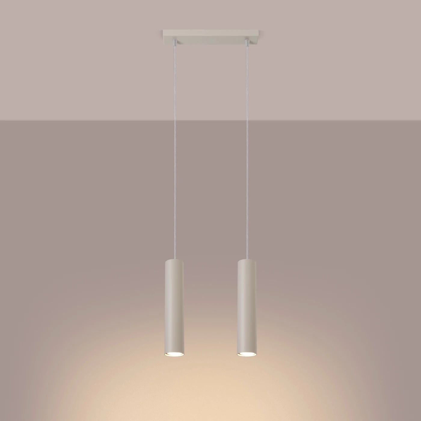 Lampa wisząca LAGOS 2 beżowa - obrazek 7