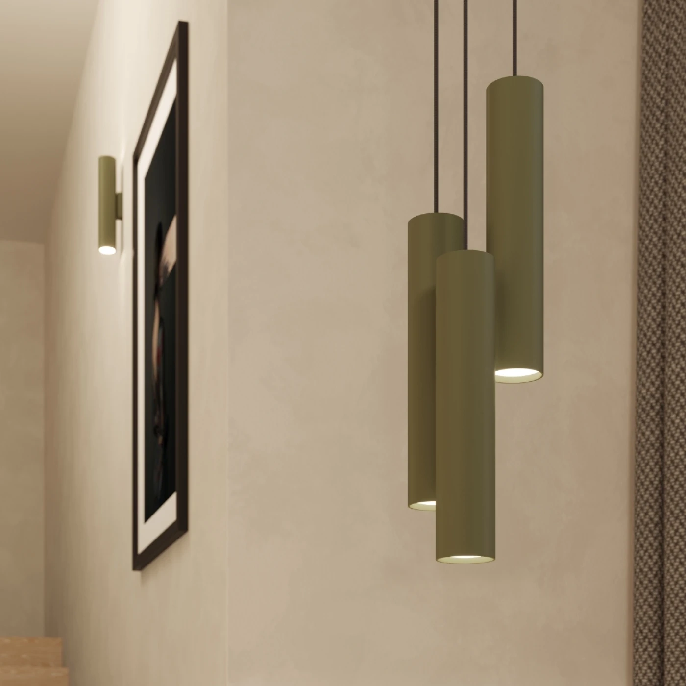 Lampa wisząca LAGOS 1 zielona oliwka - obrazek 5