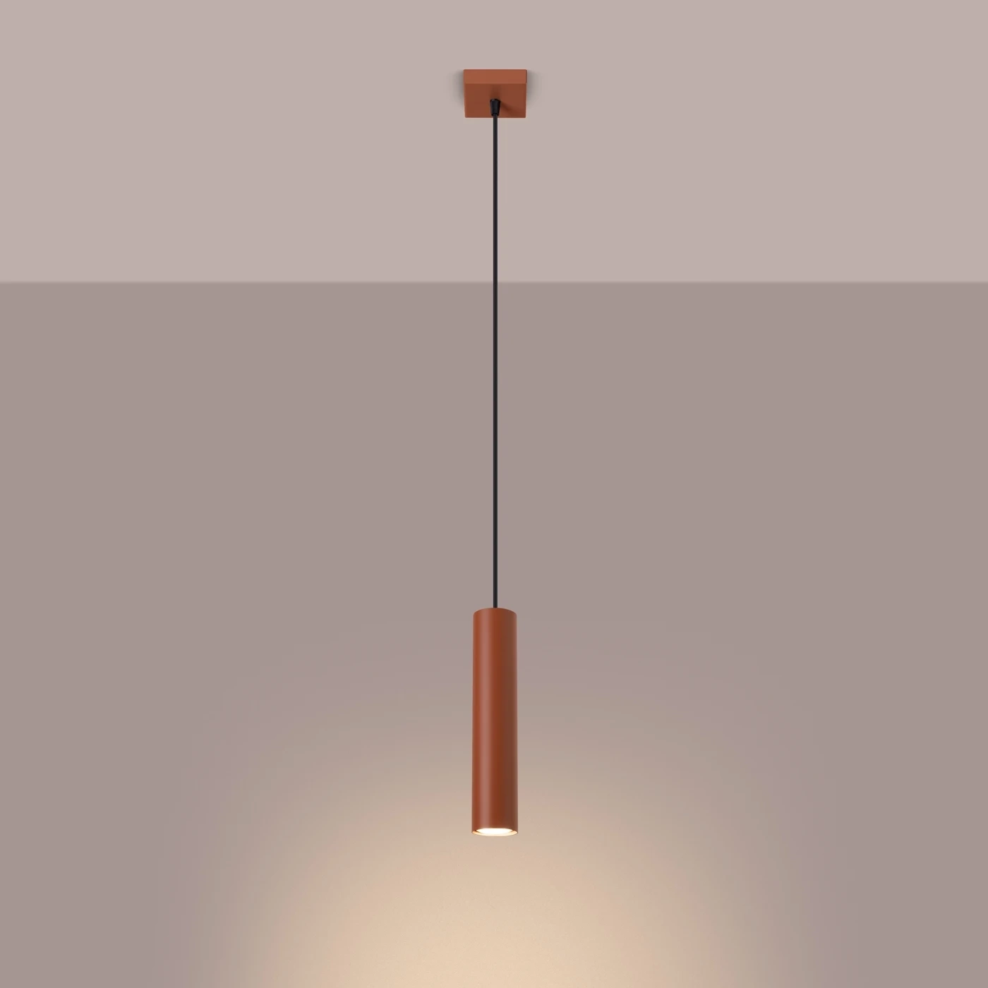 Lampa wisząca LAGOS 1 ochra czerwona - obrazek 7