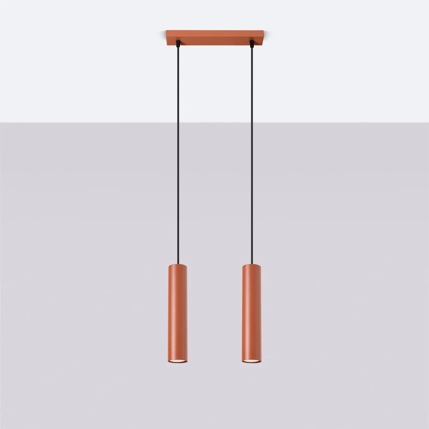 Lampa wisząca LAGOS 2 ochra czerwona - obrazek 6