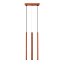 Lampa wisząca PASTELO 3 ochra czerwona