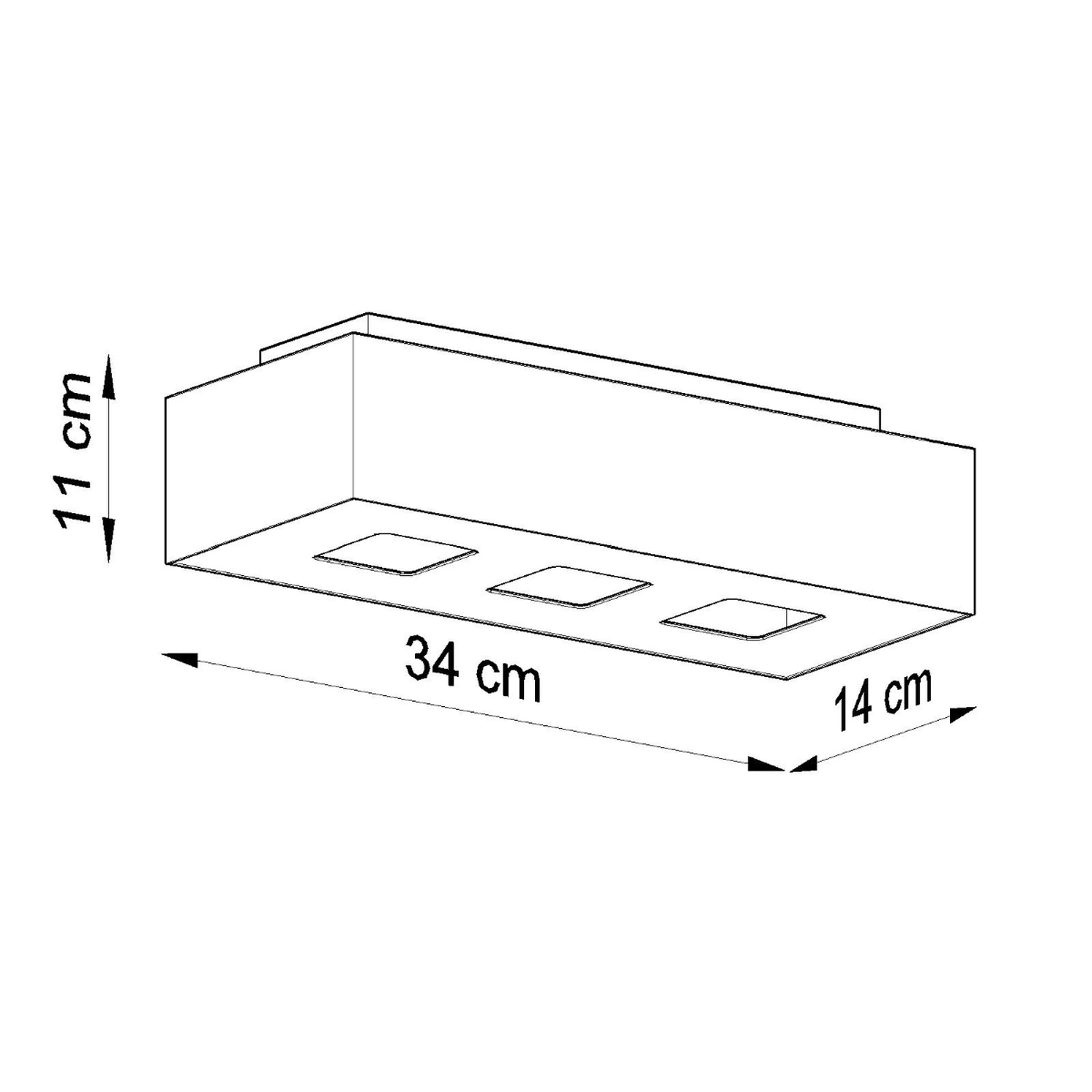 Plafon MONO 3 czarny - obrazek 8