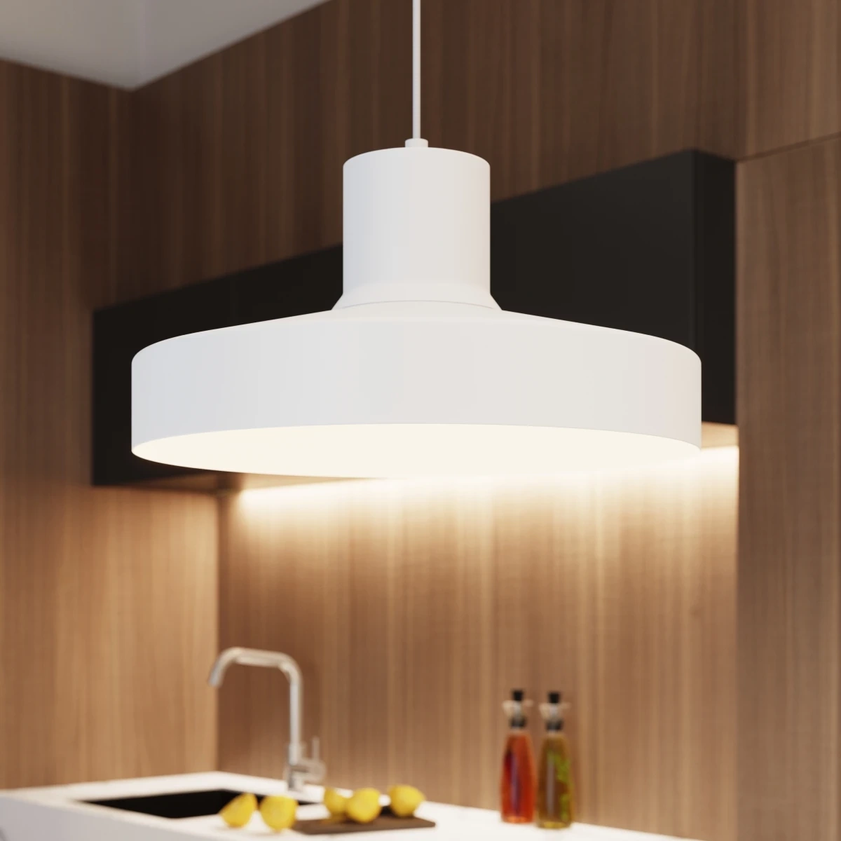 Lampa wisząca BILO biała - obrazek 5