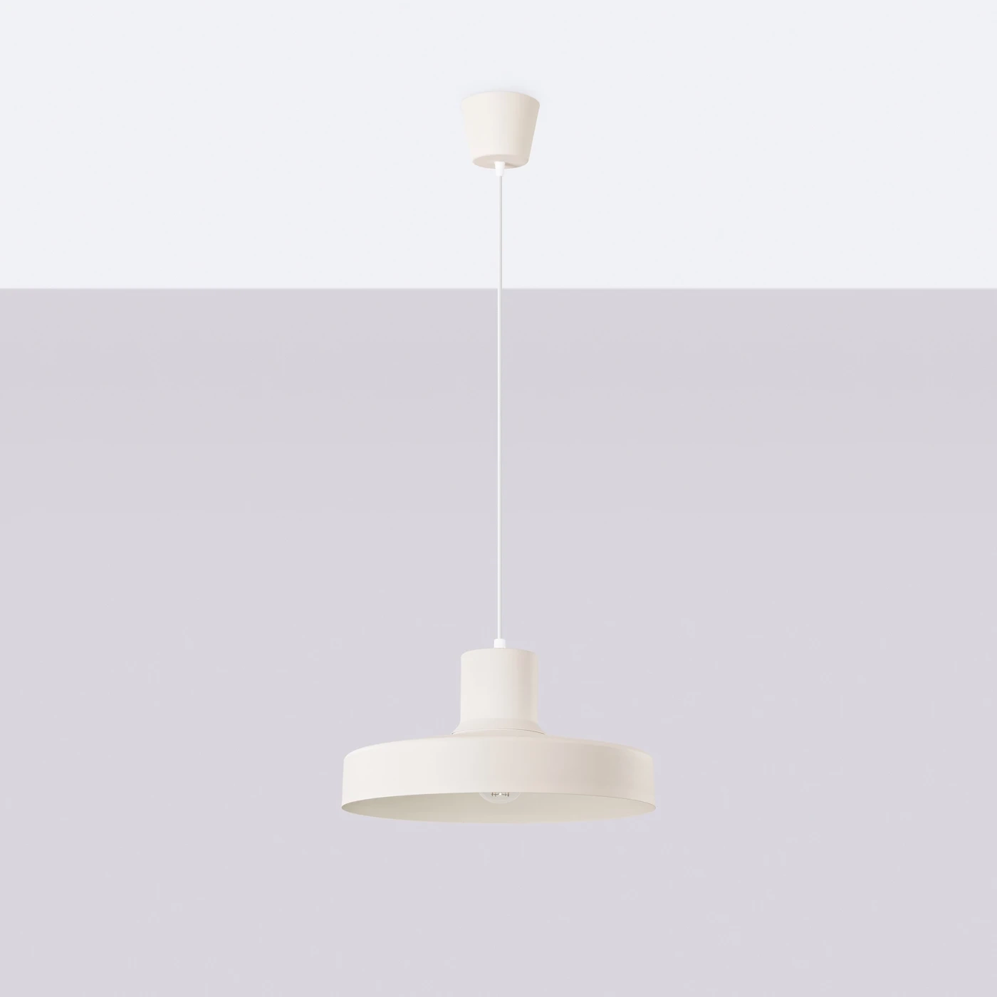 Lampa wisząca BILO beżowa - obrazek 6