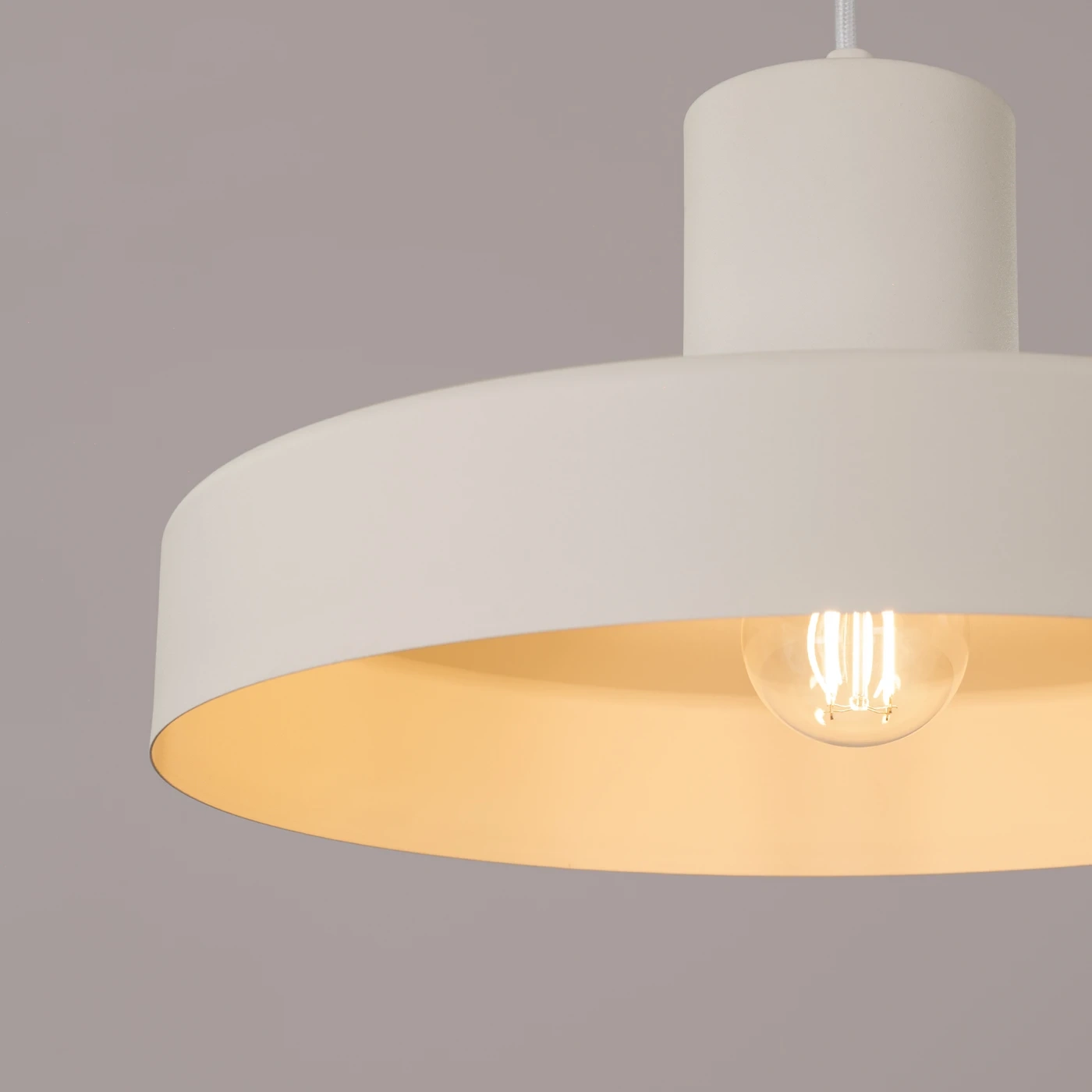 Lampa wisząca BILO beżowa - obrazek 8