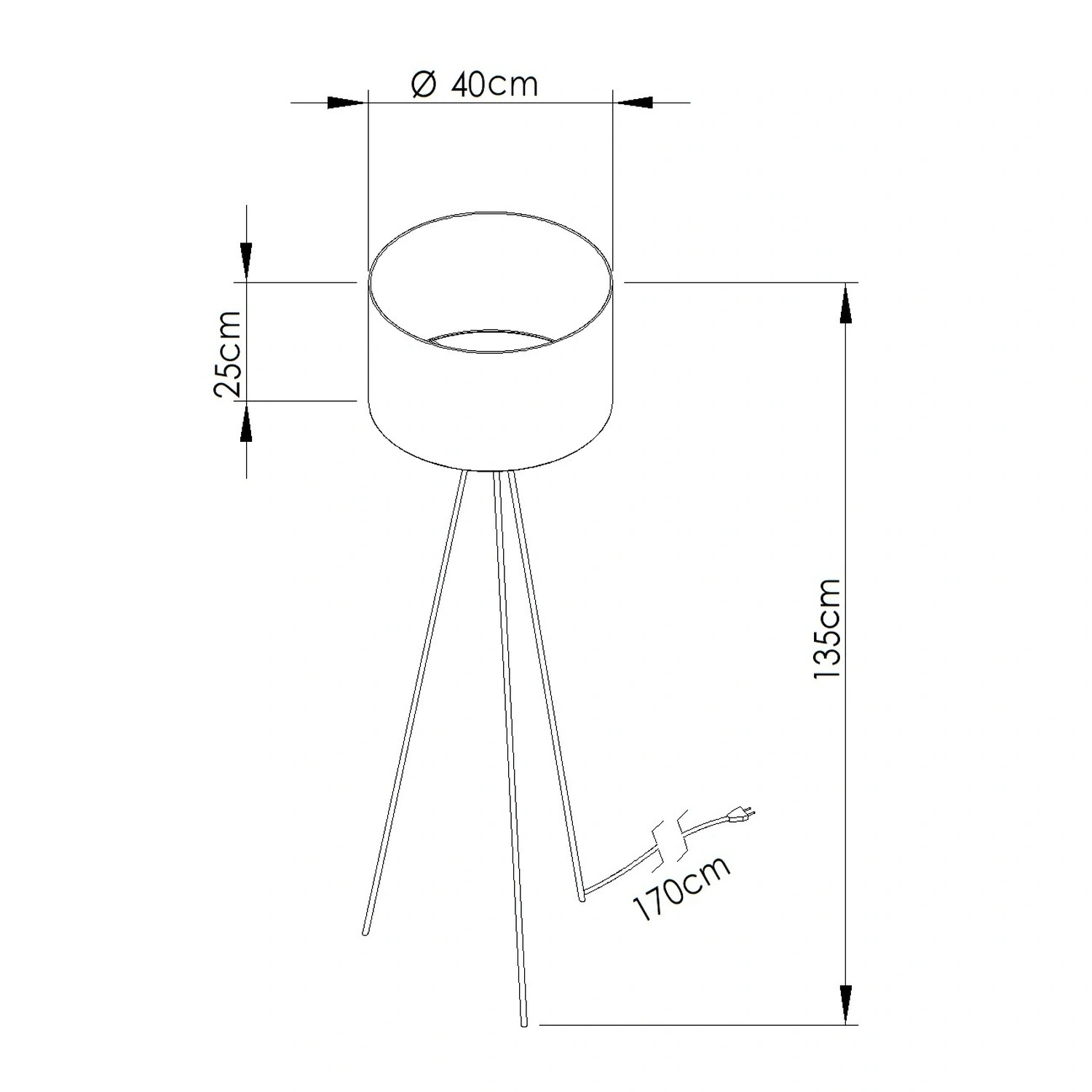 Lampa podłogowa NEVIA granat - obrazek 15