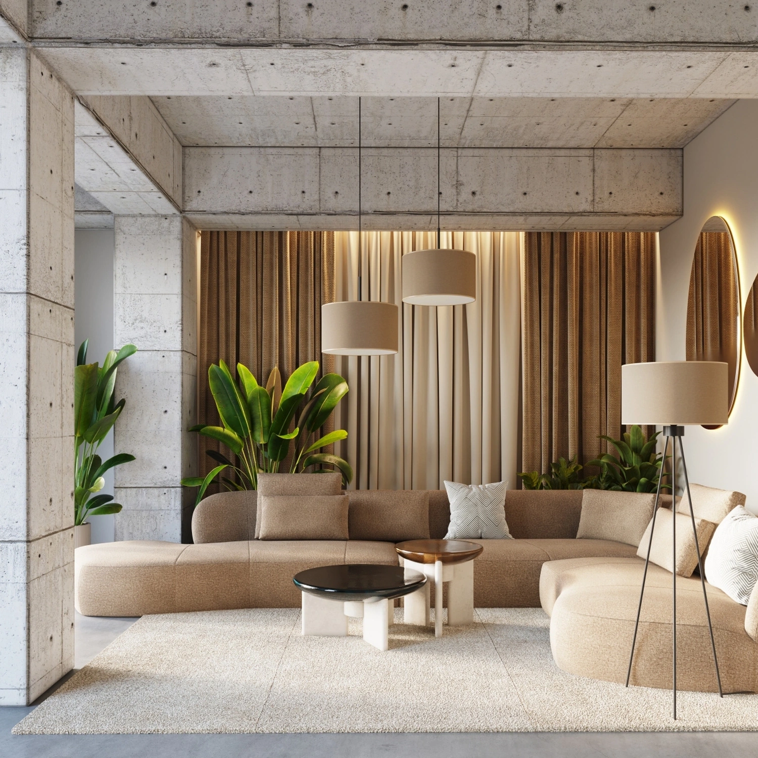 Lampa wisząca NEVIA taupe - obrazek 3