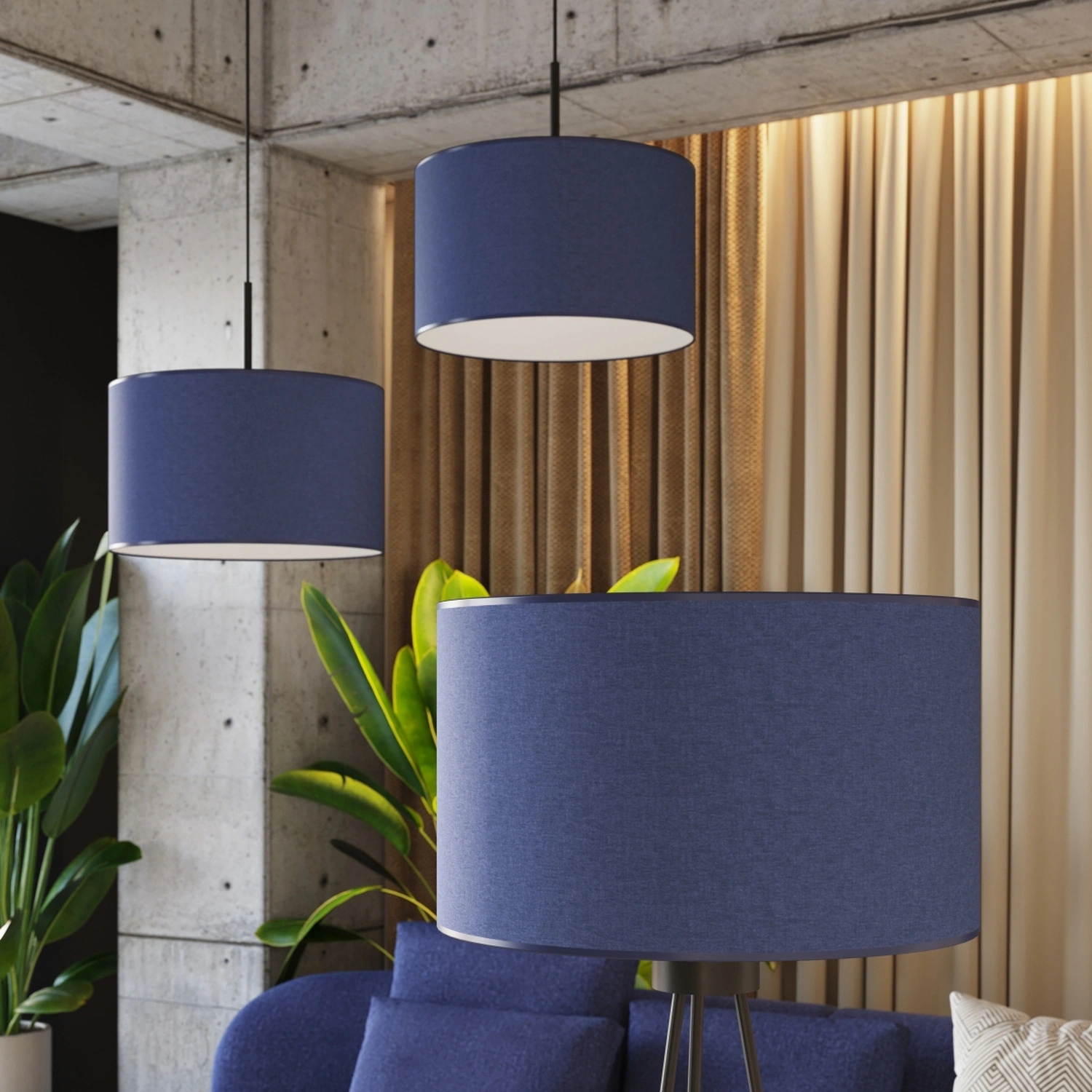 Lampa wisząca NEVIA granat - obrazek 5