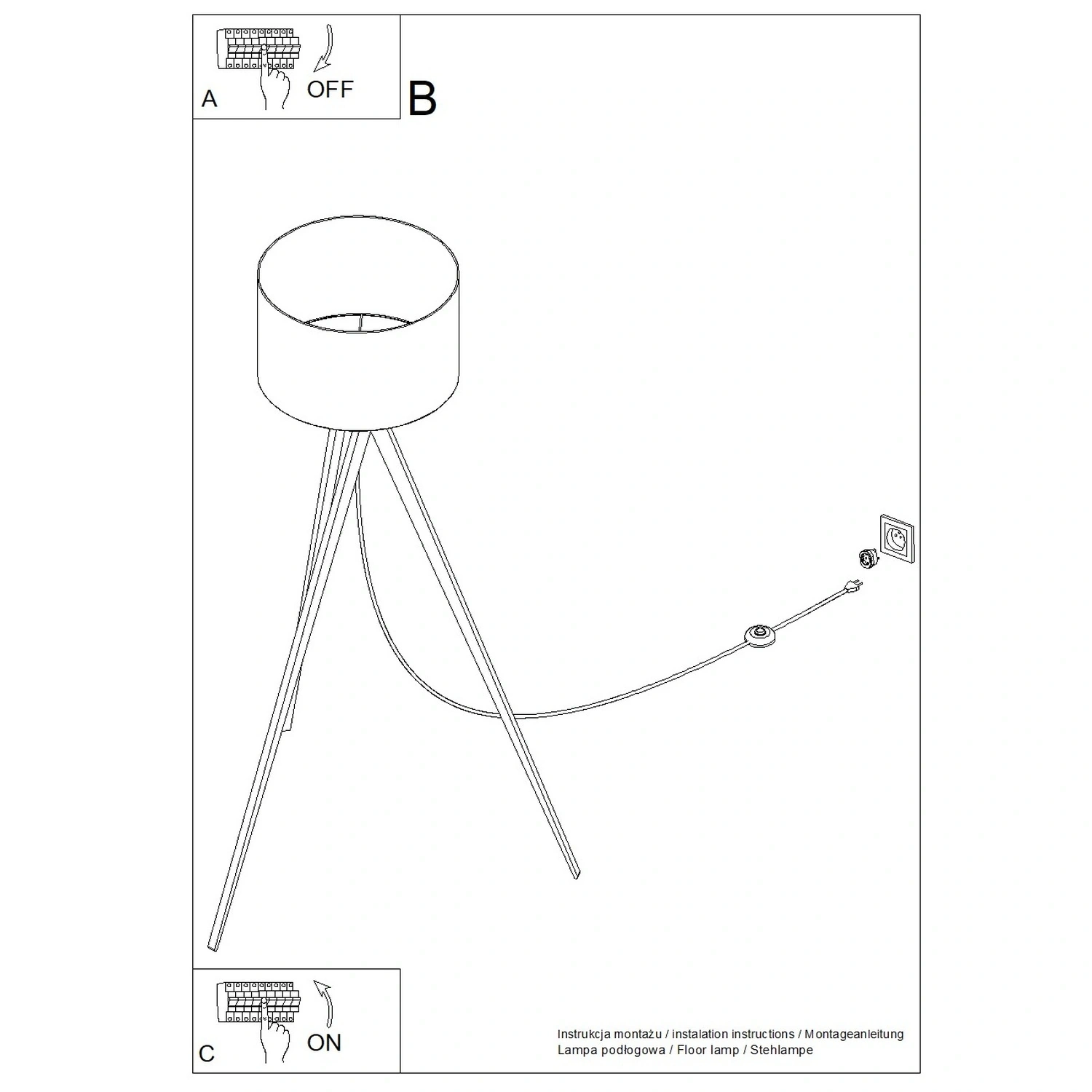 Lampa podłogowa NATT burgund - obrazek 16