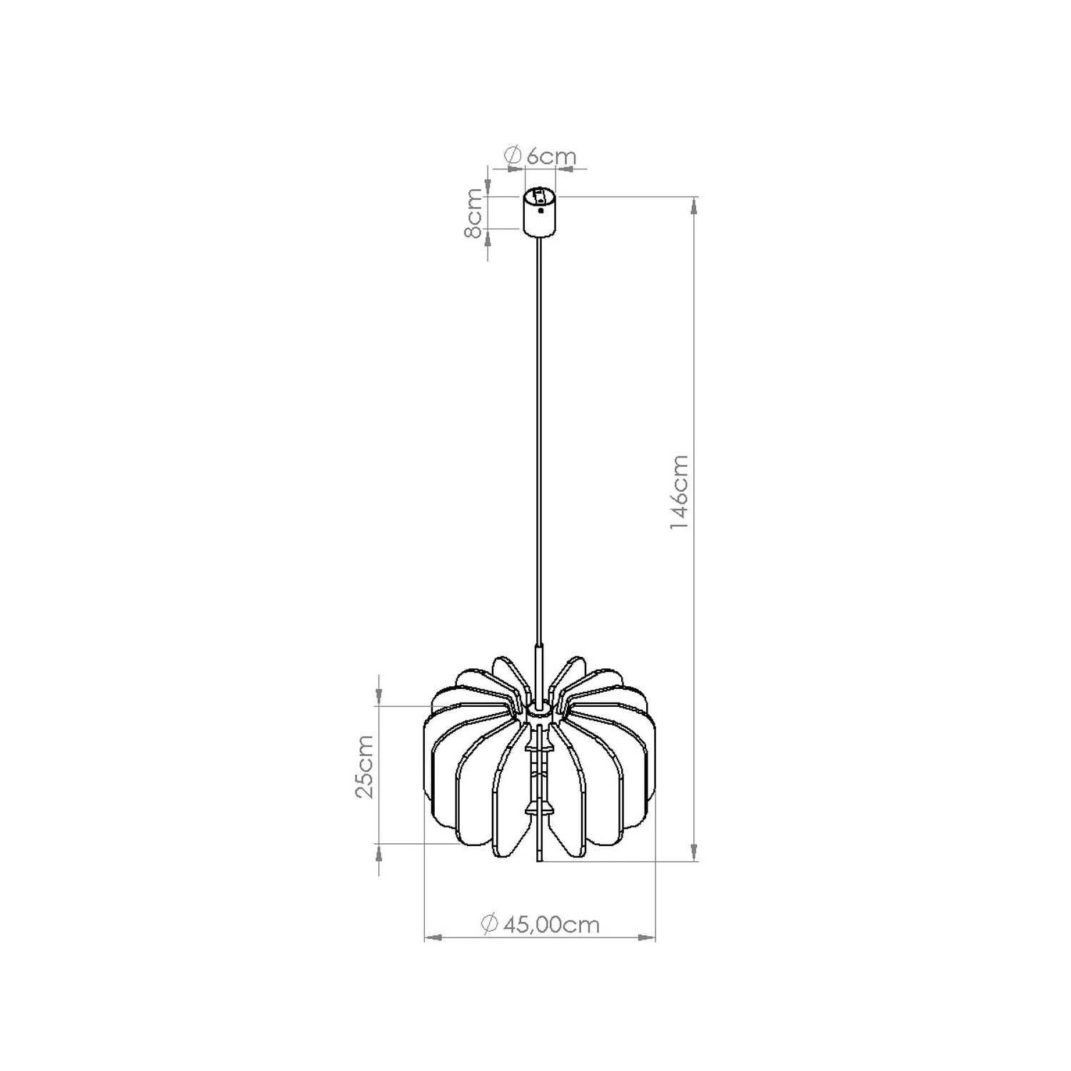 Lampa wisząca MULA 45 beżowa - obrazek 15