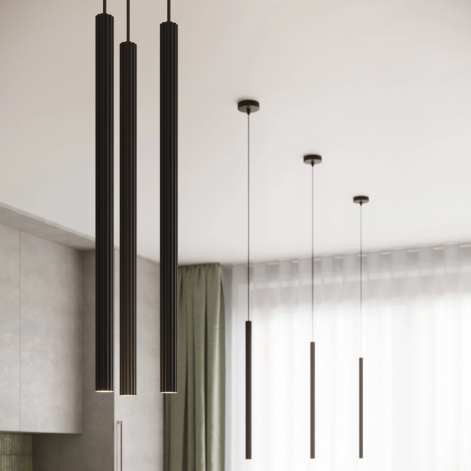 Lampa wisząca ARCHE 2P czarna - obrazek 5