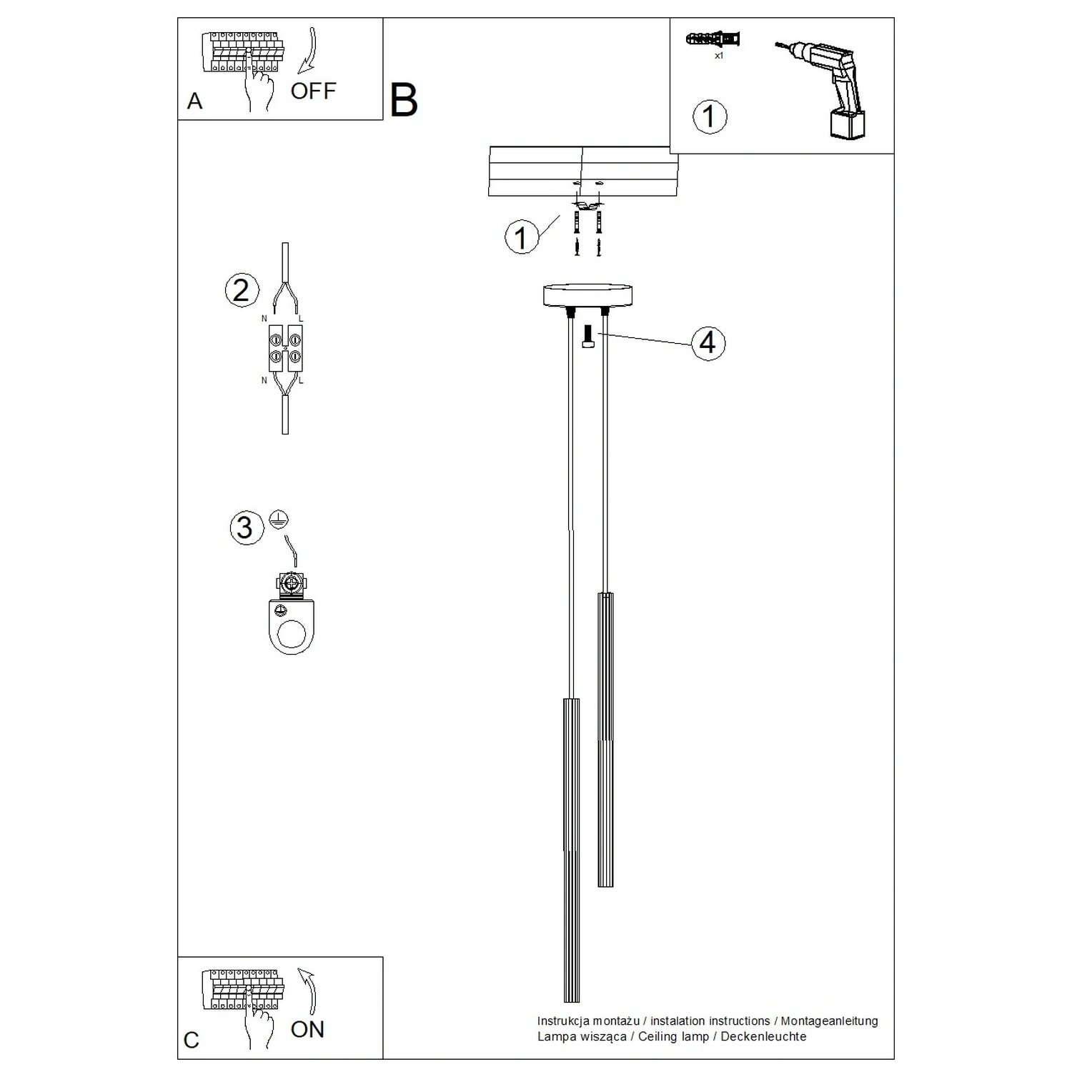 Lampa wisząca ARCHE 2P czarna - obrazek 16