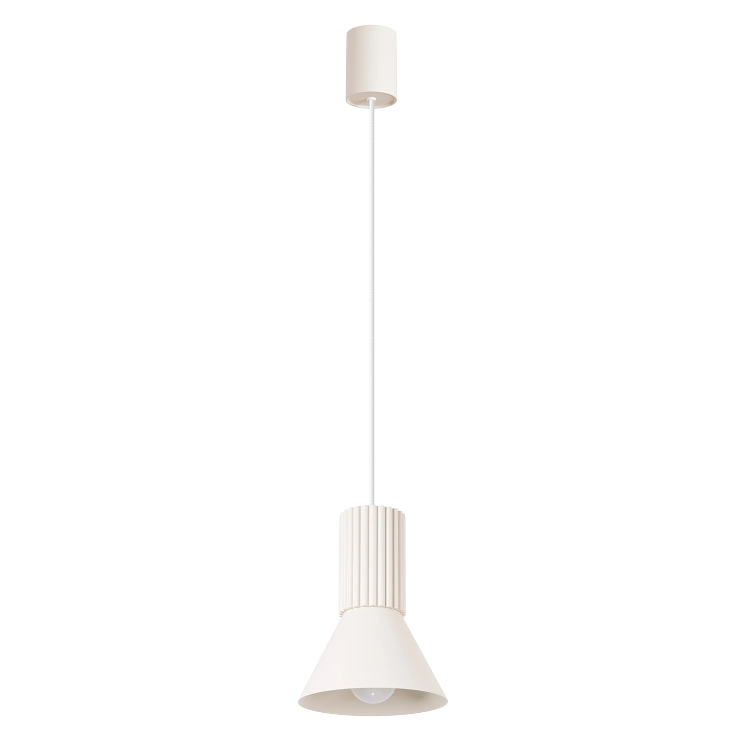Lampa wisząca ESTRIA 1 beżowa