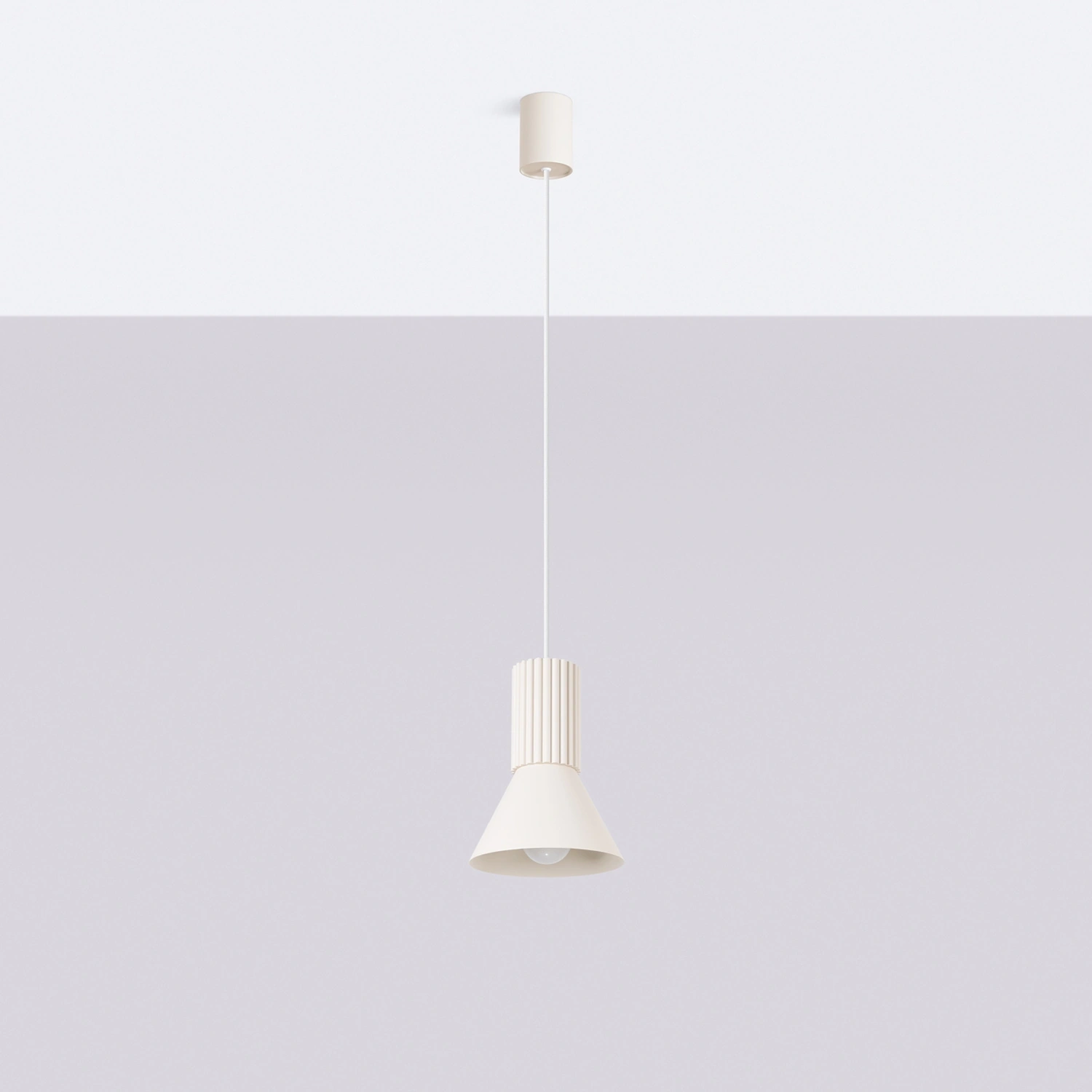 Lampa wisząca ESTRIA 1 beżowa - obrazek 7