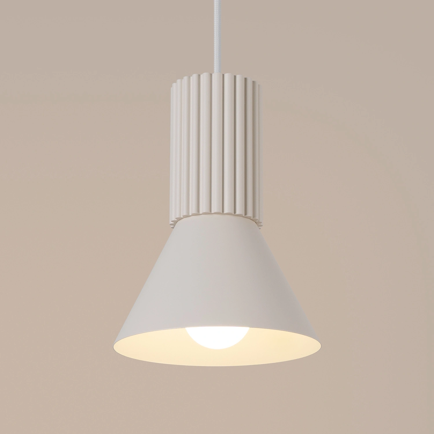 Lampa wisząca ESTRIA 1 beżowa - obrazek 9