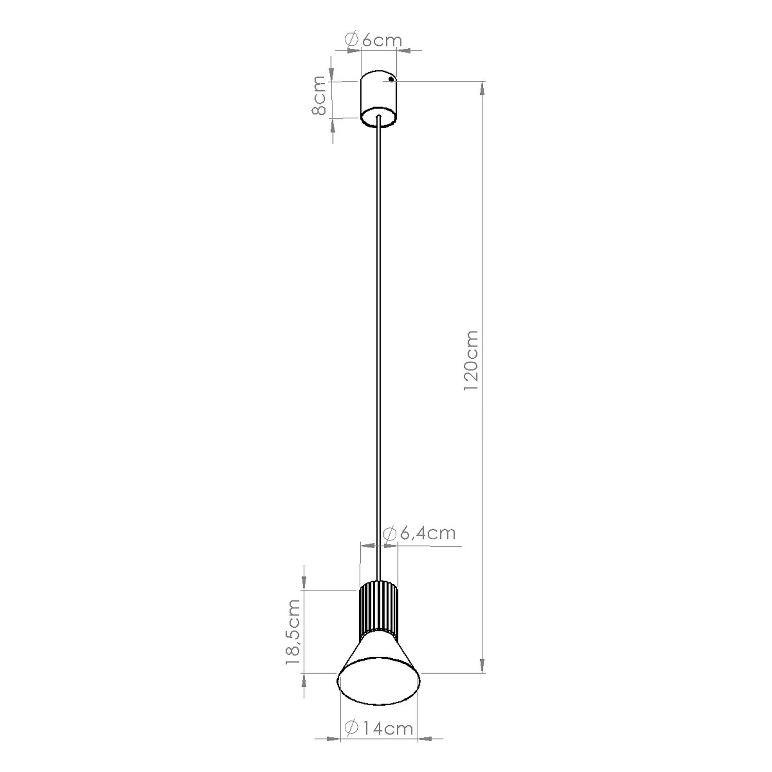 Lampa wisząca ESTRIA 1 beżowa - obrazek 15