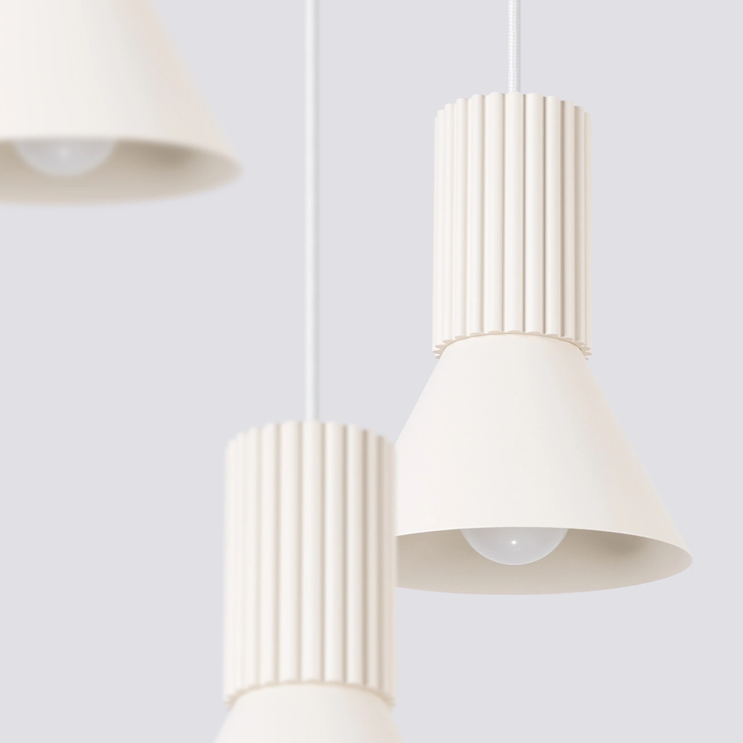 Lampa wisząca ESTRIA 3P beżowa - obrazek 10