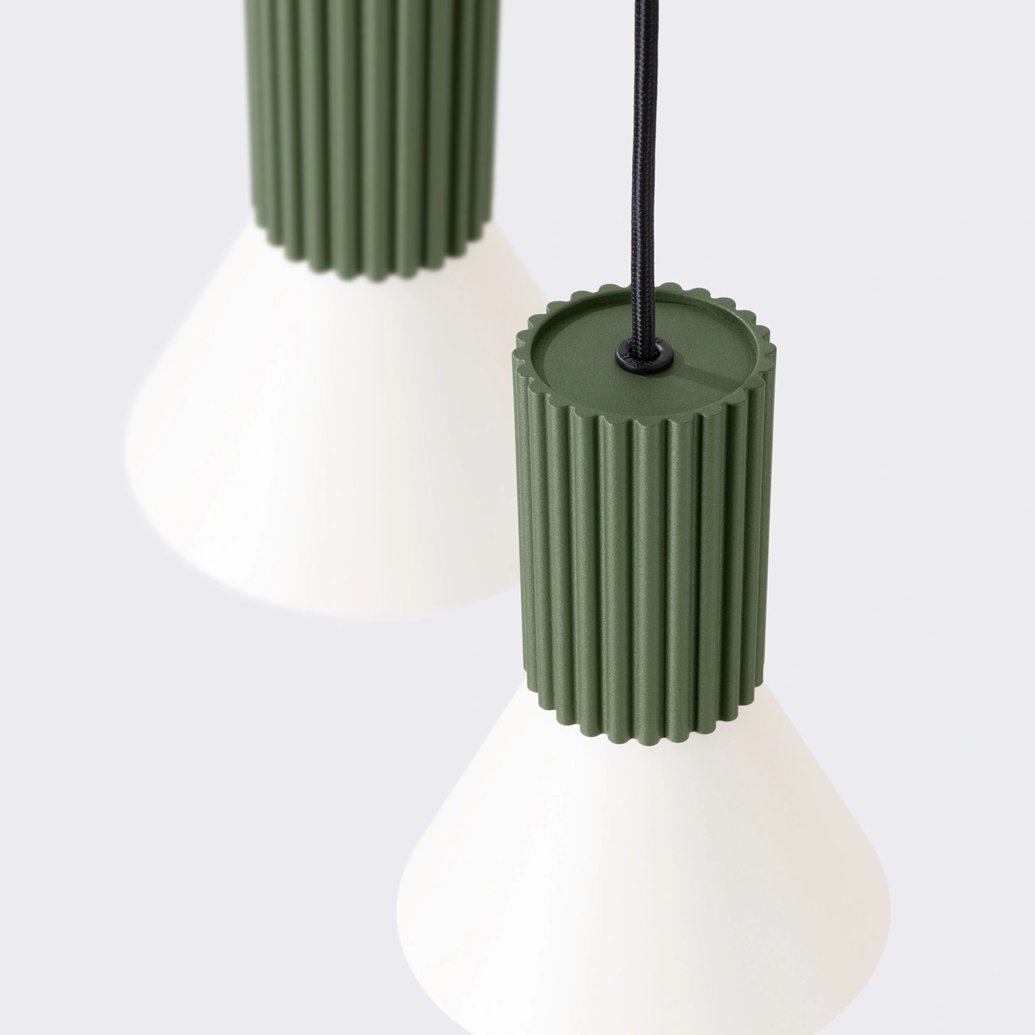 Lampa wisząca ESTRIA 3P beżowa/zielona oliwka - obrazek 11